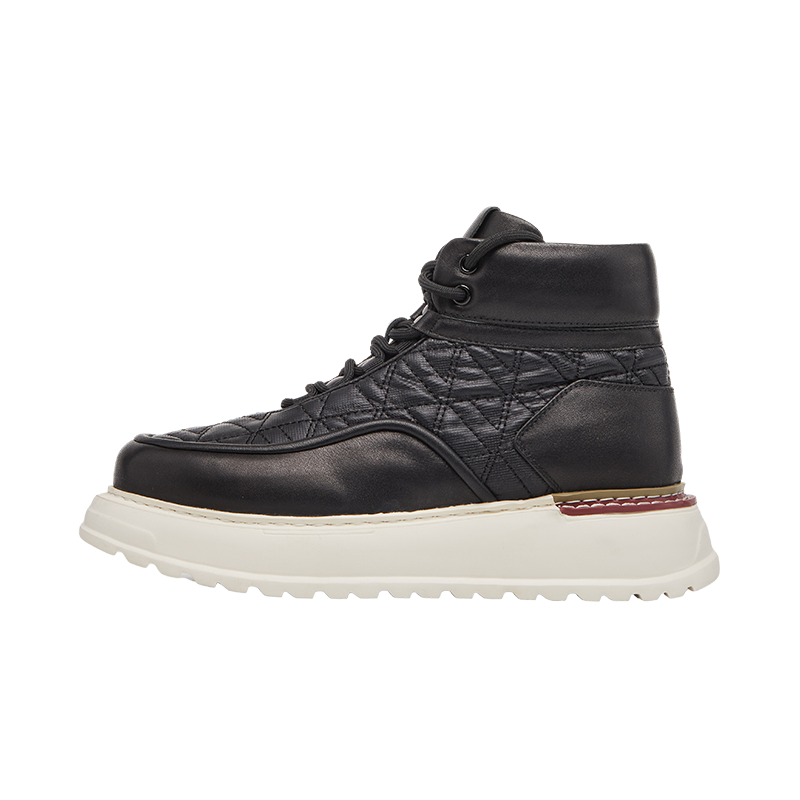 VICKI BROWN Cow Split Leather High top Skateboard Shoes Men's