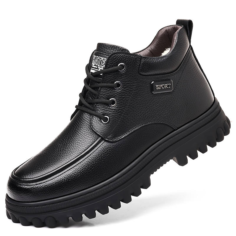 EGCHI Men's Casual Shoes Men's Mid Top Black