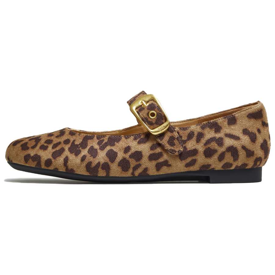 Tata Sheepskin Block Heel Mary Jane Shoes Low Heel Women's