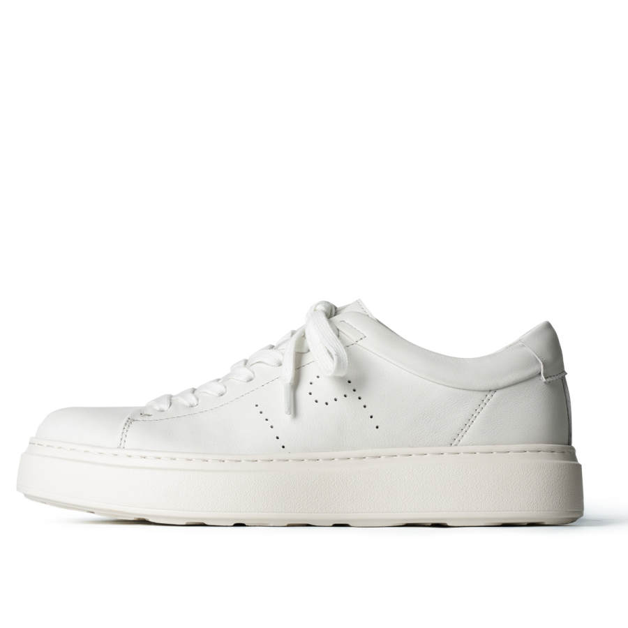 PIPG Cow Leather Low top Skateboard Shoes Unisex White