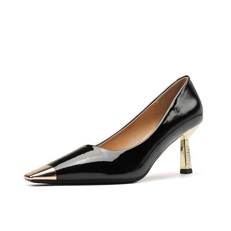 Beijiani Patent Leather Slim Heel High Heels 7cm Women's