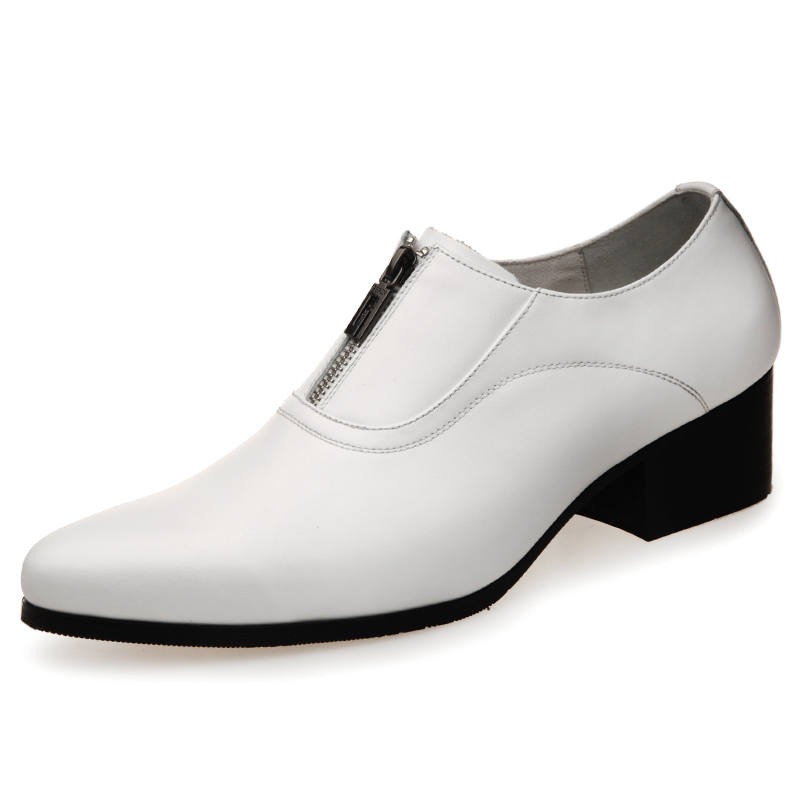 LUOMAIKE Cow Split Leather Casual Shoes 5cm Men's