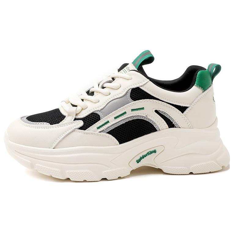 Spider King Synthetic Leather Low top Chunky Sneakers 5cm Women's