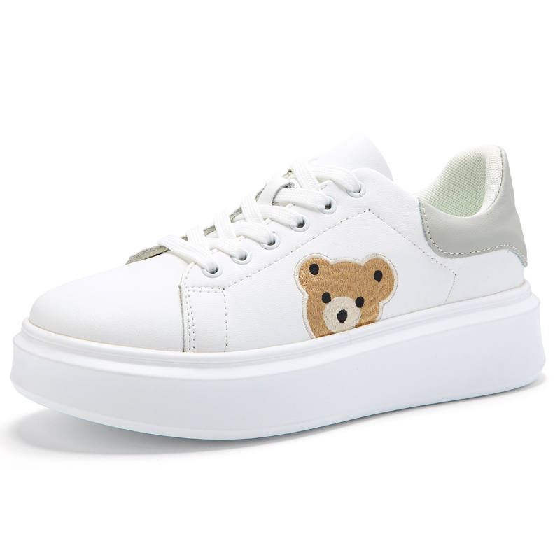 Reivantix Reivanti Height Increasing Low top Skateboard Shoes Women's White Gray