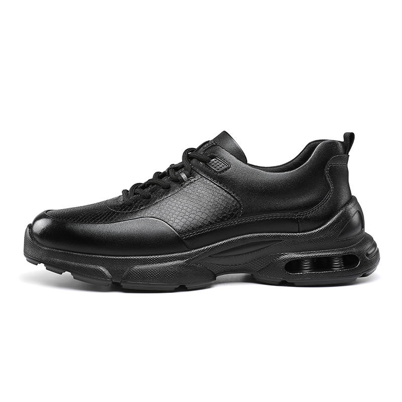 SEPTWOLVES Top Grain Cow Leather Height Increasing Breathable Lace Up Casual Shoes Men's HD