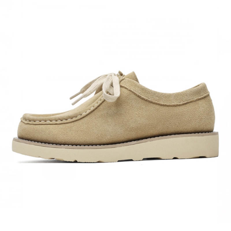 MODENGPAN MODENGPAN Cow Suede Casual Shoes Men's Beige