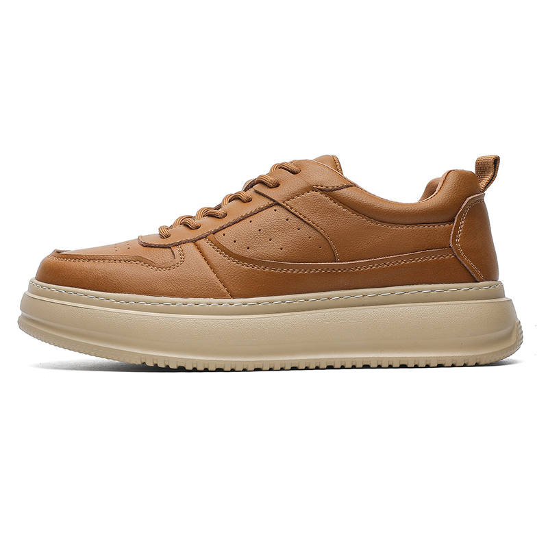 KACHILANG Cow Split Leather Low top Skateboard Shoes Men's