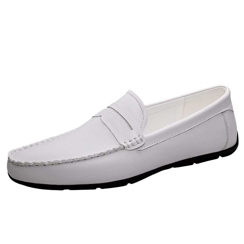 GONGNIULEITING Top Grain Cow Leather Men's Casual Shoes Men's