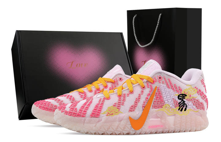 Nike Nike Ja Morant 3 Tā Xuě Xún Méi, Heart Box Rebound Grip Low top Basketball Shoes Men's Pink