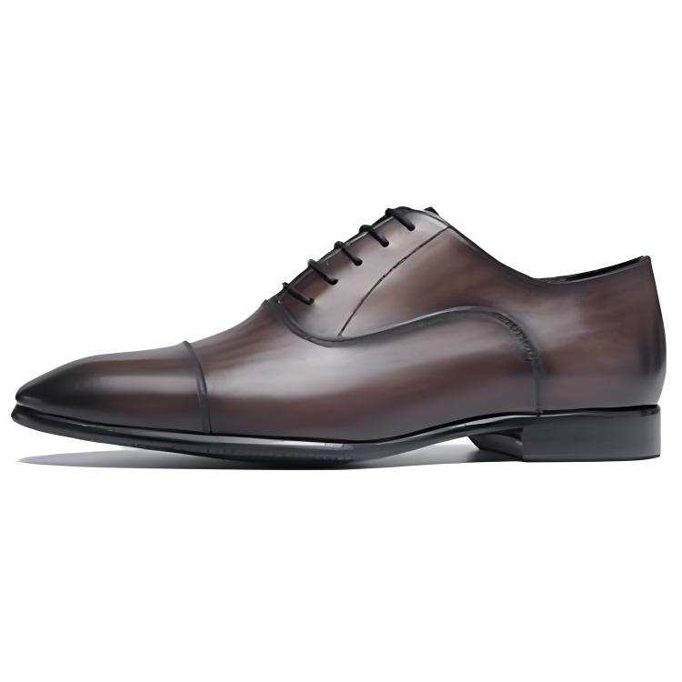 ROBERTA DI CAMERINO Cow Leather Dress Shoes Men's Coffee