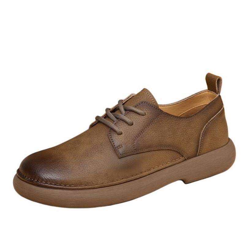 KACHILANG Casual Leather Shoes Men's Low Top