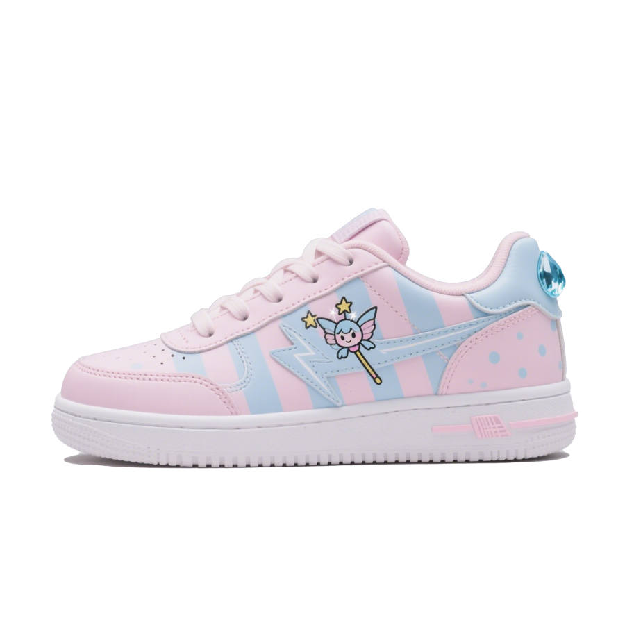 FULLXUAN Low top Skateboard Shoes Women's Pink Blue