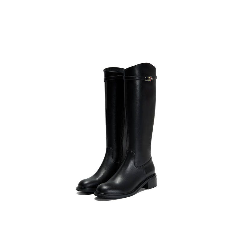 PT'SON PT'SON Knee High Boots Women's Black