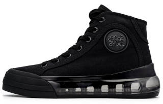 Shoes53045 Skateboard Shoes Unisex High Top Black