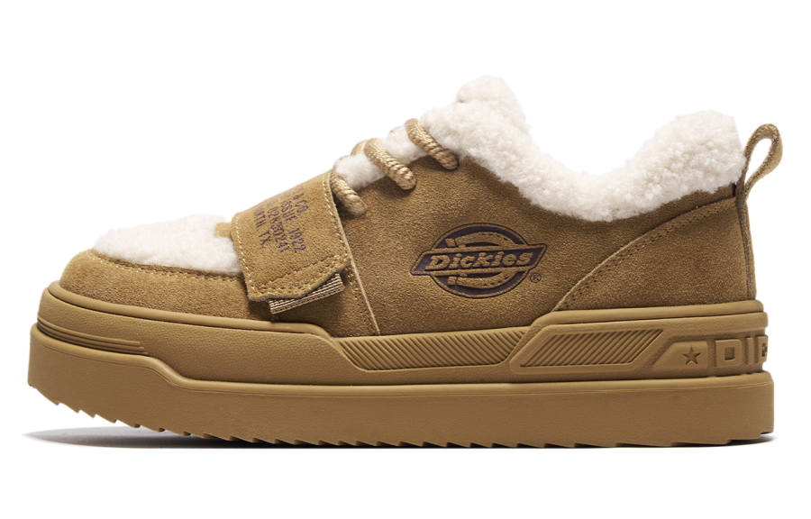 Dickies British Comfortable, Trendy Versatile, Platform Outdoor Thermal Fleece Lined Casual Insulated Shoes, Short