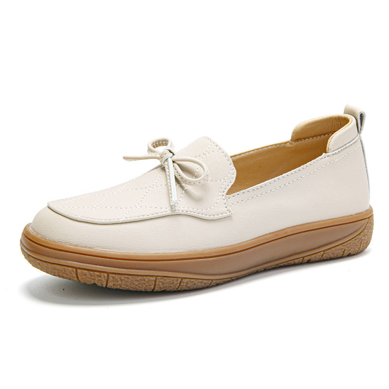Reivantix Reivanti Microfiber Leather Loafers Women's Beige