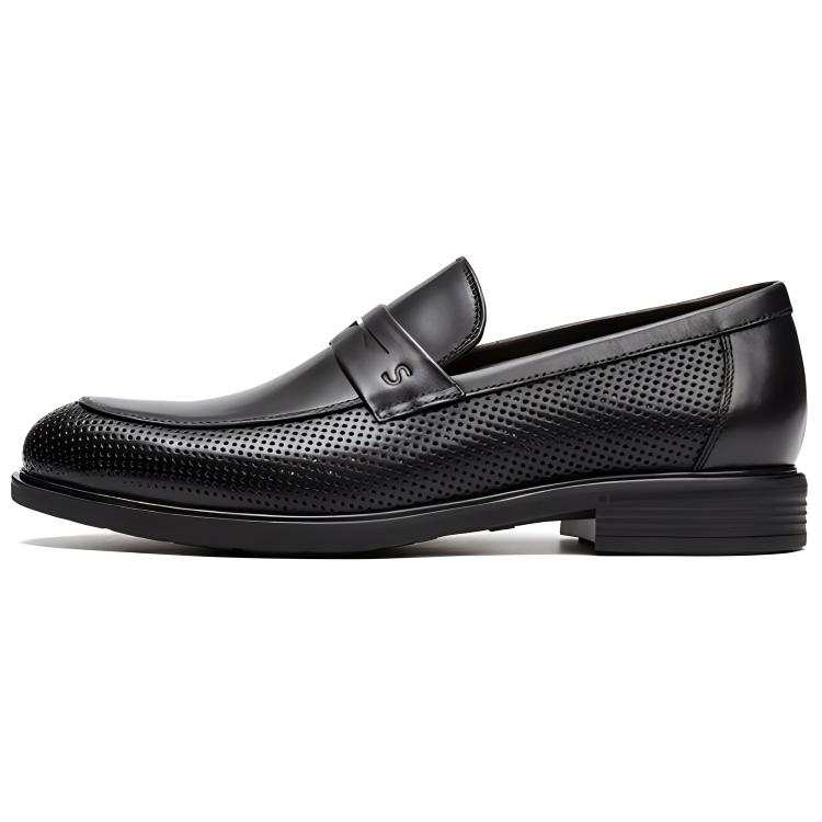 Satchi Top Grain Cow Leather Men's Casual Shoes Men's Black