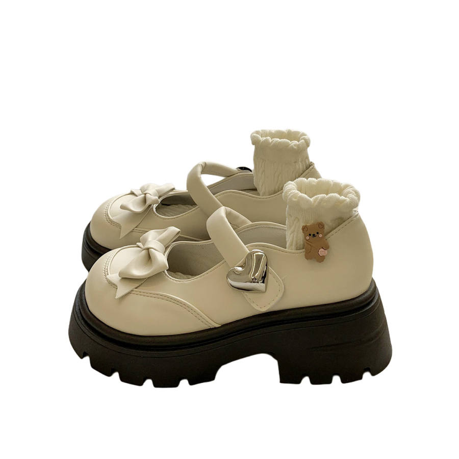 OBWA Pu Chunky Heel Mary Jane Shoes Women's
