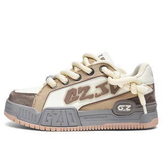 GUZHIDI GZJD Korean Style, Fashion Trendy Casual White Sneakers