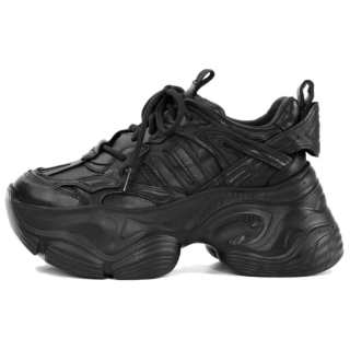DIBO Cow Leather Height Increasing Lightweight Slip Resistant Low top Chunky Sneakers Women's