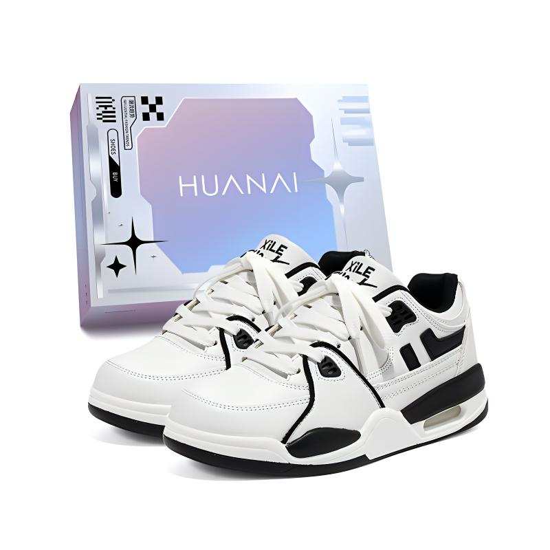 HUANAI Slip Resistant Abrasion Resistant Slip Resistant Abrasion Resistant Low top Skateboard Shoes Unisex