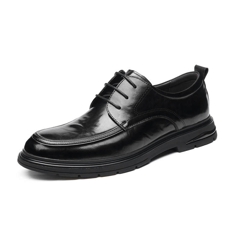 AOKANG Casual Leather Shoes Men's Black