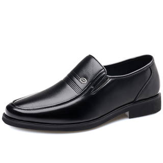 Poitulas Microfiber Leather Dress Shoes Men's Black
