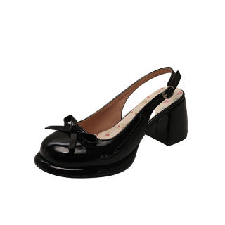 NTOZE Pu Chunky Heel High Heels Women's