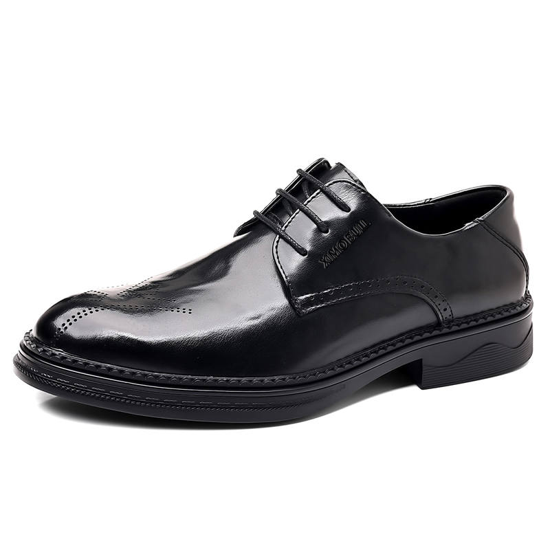 XIMO BULL Dress Shoes Men's Low Top Black/Brown
