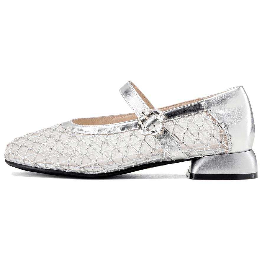 GOLDLION Chunky Heel Mary Jane Shoes 3cm Women's
