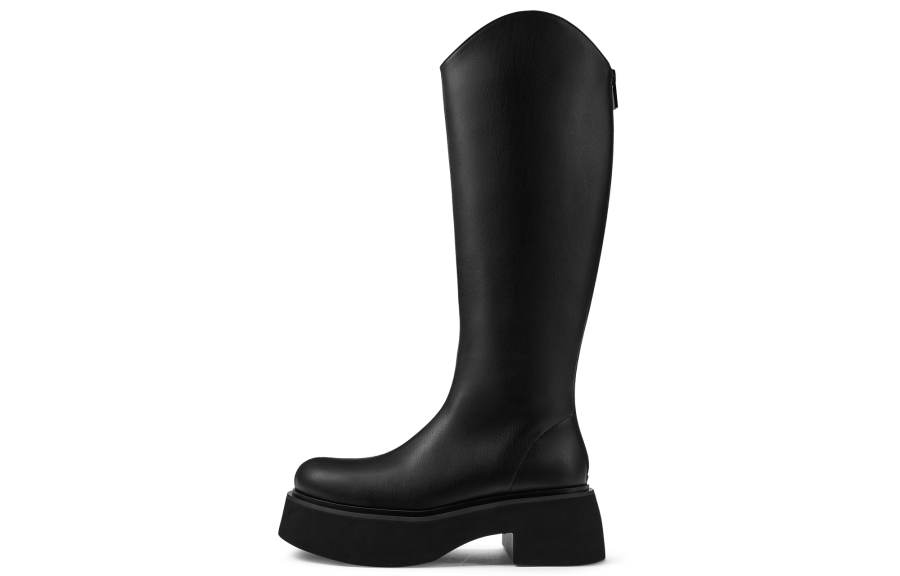 CHARLES&KEITH Small Ck Pu Knee high Boots 6.5cm Women's
