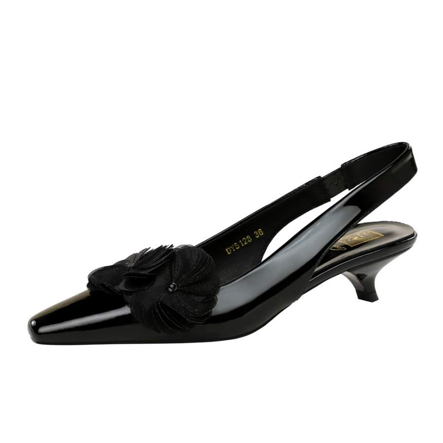 YAFEI XUANYU Patent Leather Cone Heel High Heels Women's