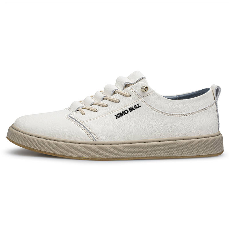XIMO BULL Cow Leather Low top Skateboard Shoes Men's