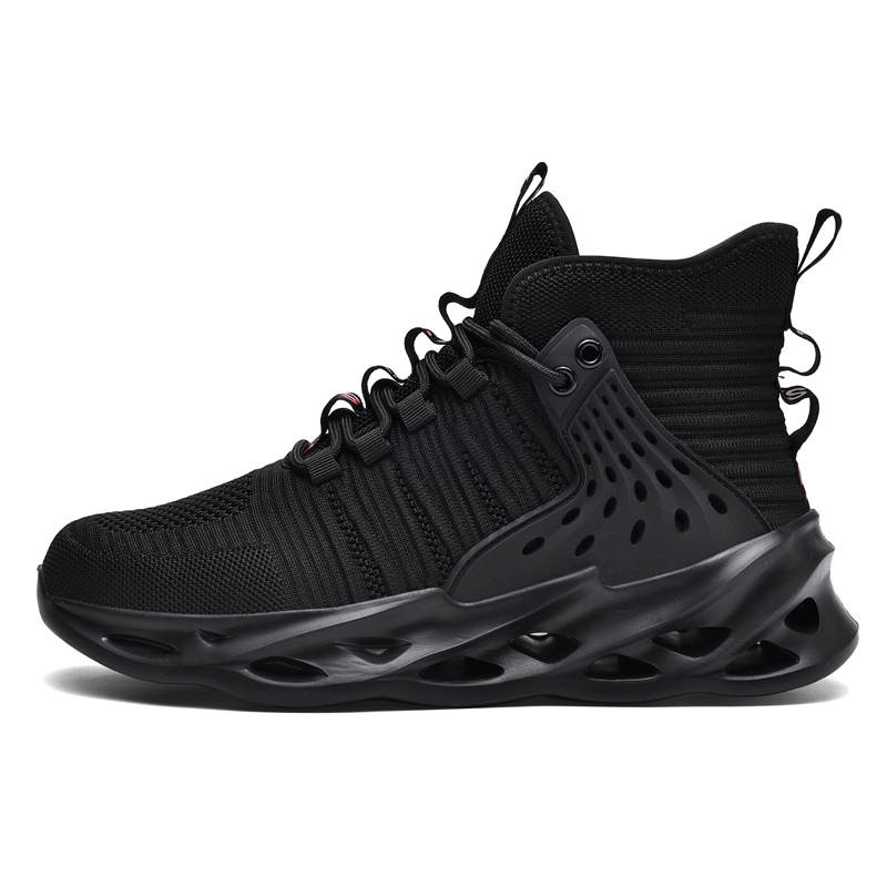 JANECO Fabric Slip Resistant Abrasion Resistant Slip Resistant Abrasion Resistant Mid top Outdoor Shoes Unisex