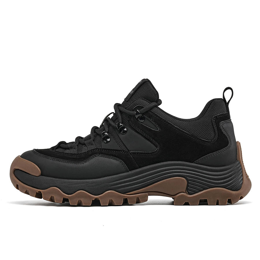 C°BANNER Cow Leather Low top Casual Shoes Men's Black Brown