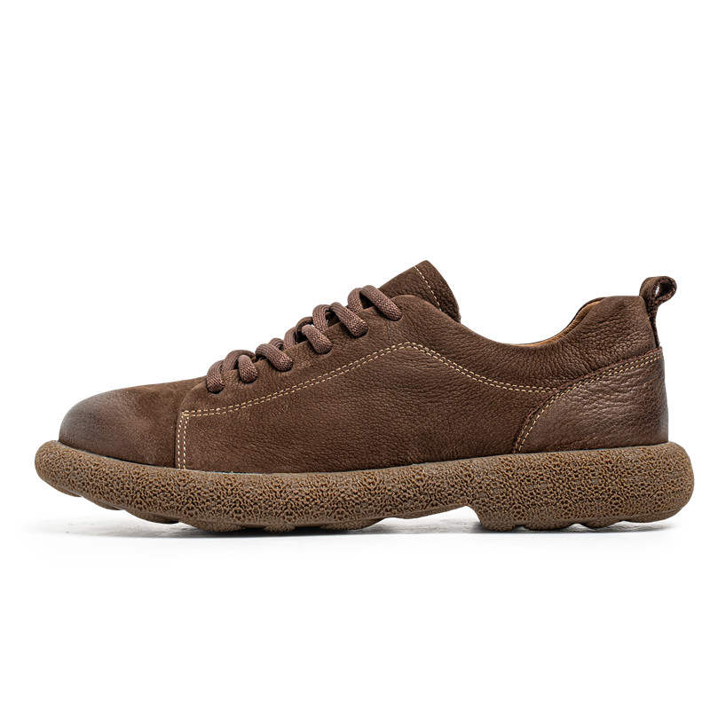 AOSAILUN Birkenstock Shoes Top Grain Cow Leather Abrasion Resistant Abrasion Resistant Low top Casual Shoes Men's