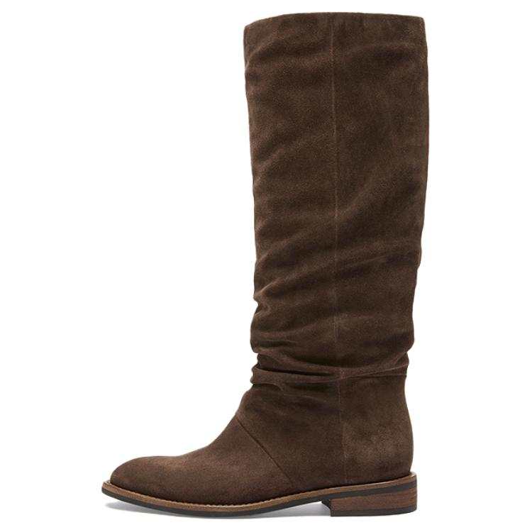 LE SAUNDA Le Saunda Cow Split Leather Knee high Boots Women's