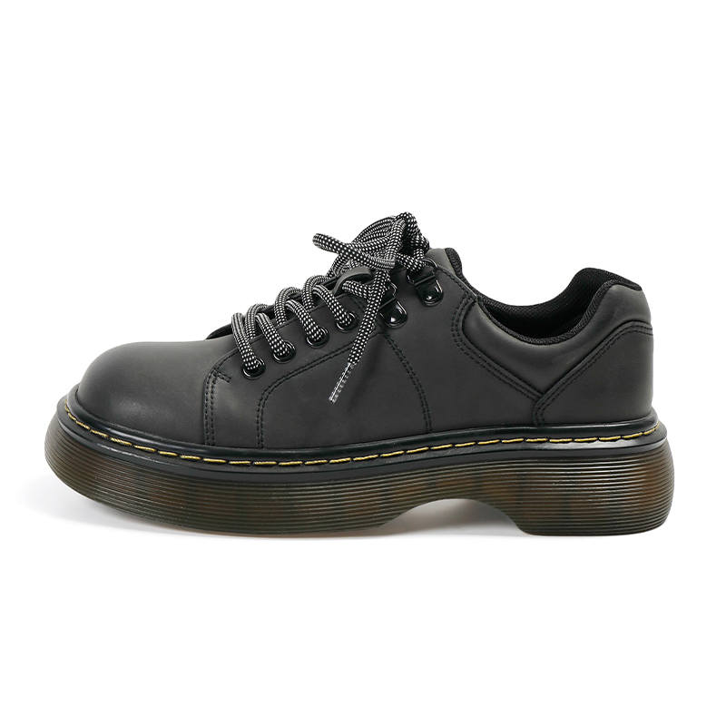 BOJUEMAO Cow Split Leather Casual Shoes 4.5cm Women's