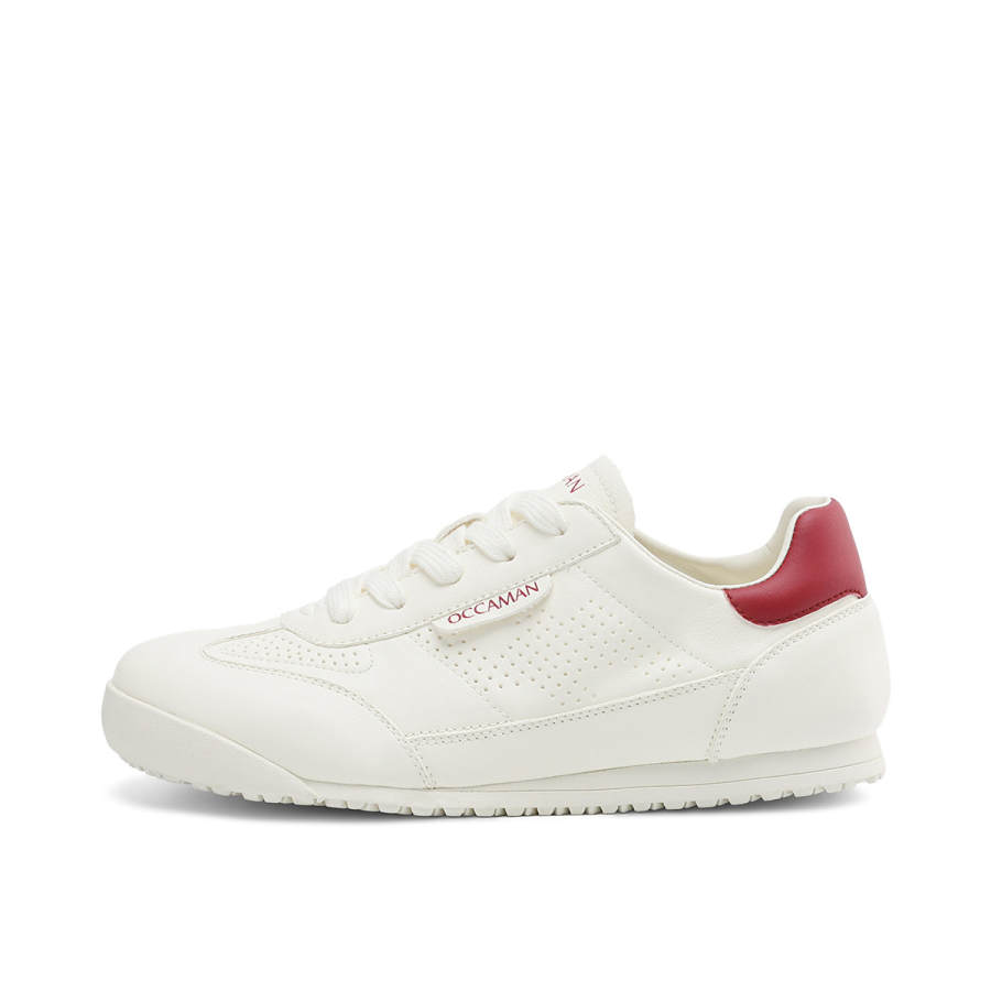 OCCAMAN German Army Trainers Cow Leather Breathable Lightweight Breathable And Lightweight Low top Casual Shoes Women's