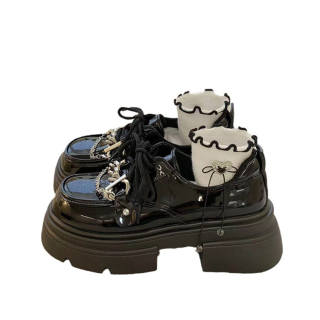 LIANGHUO Pu Loafers Women's Black
