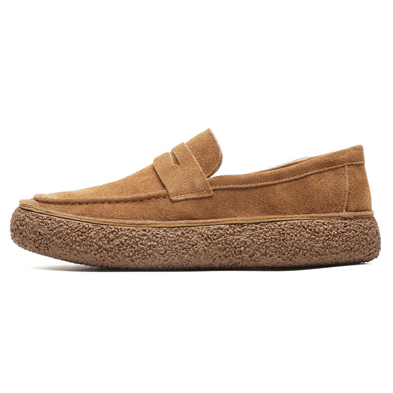 WEISHIBANGWEI WEISHIBANGWEI Suede Loafers Men's Brown