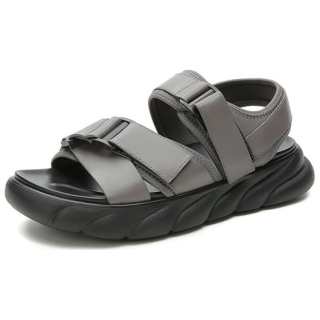SAINT ANGELO Top Grain Cow Leather Beach Sandals Men's