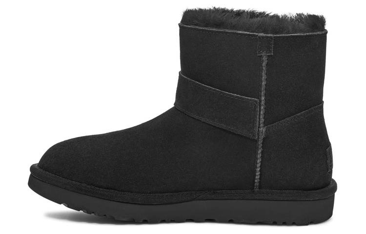 UGG UGG Mini Bailey Graphic Logo Strap Boots 'Black' Women's