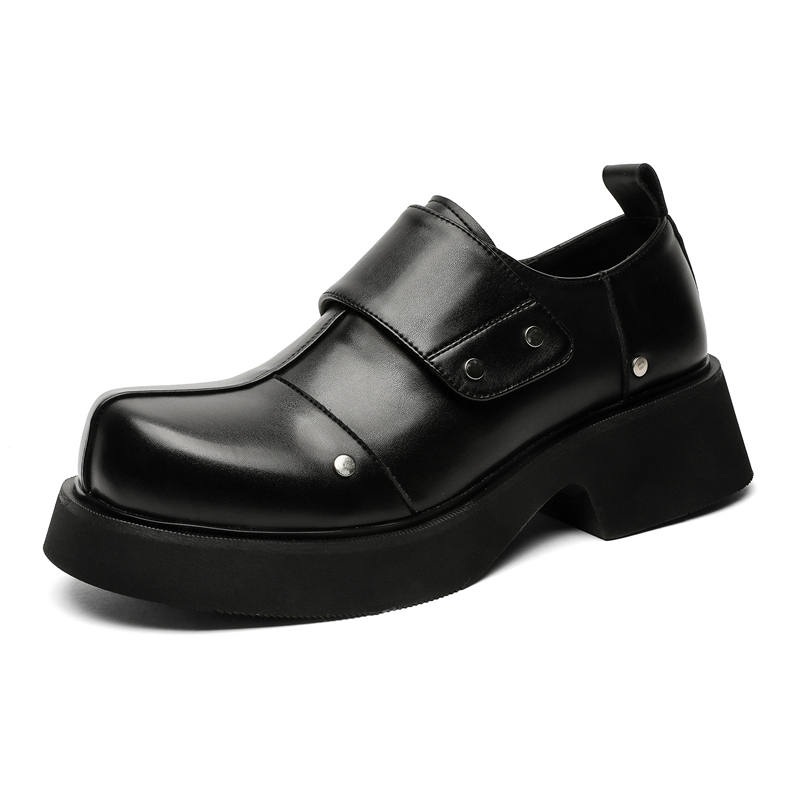 V05 Microfiber Leather Men's Casual Shoes Men's Black