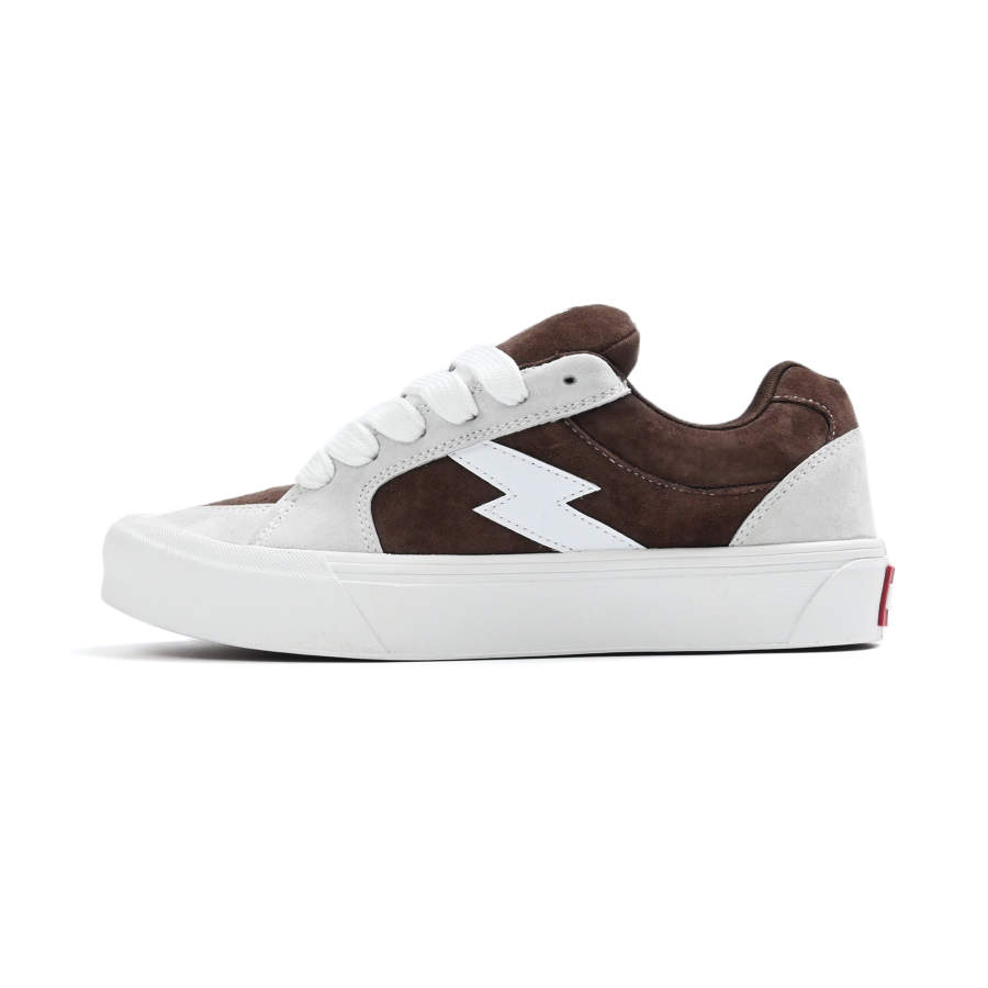 URAKCK Low top Skateboard Shoes Unisex White Brown