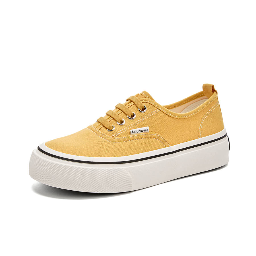 La Chapelle Low Top Canvas Shoes Women's Yellow