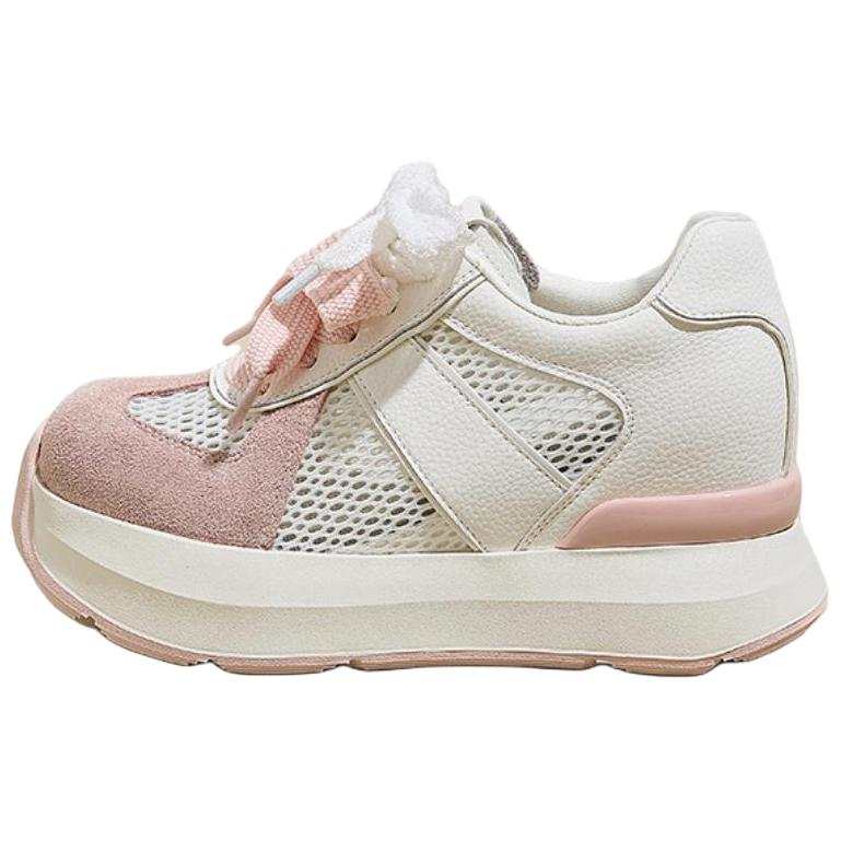 QINGZHUHU Mesh Abrasion Resistant Breathable Moisture Wicking Low top Casual Shoes Women's