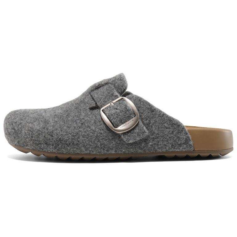 BELLE Rubber Sole Abrasion Resistant Slip Resistant Closed Toe Slippers Women's