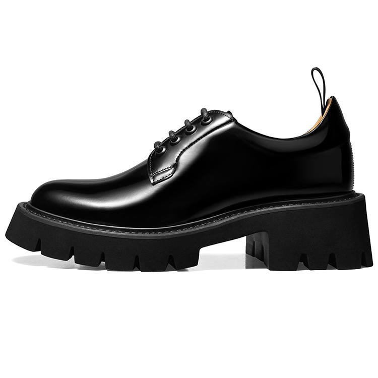 THOM WILLS Business Versatile Shiny Derby Shoes Casual Shoes 5.5cm Women's Black