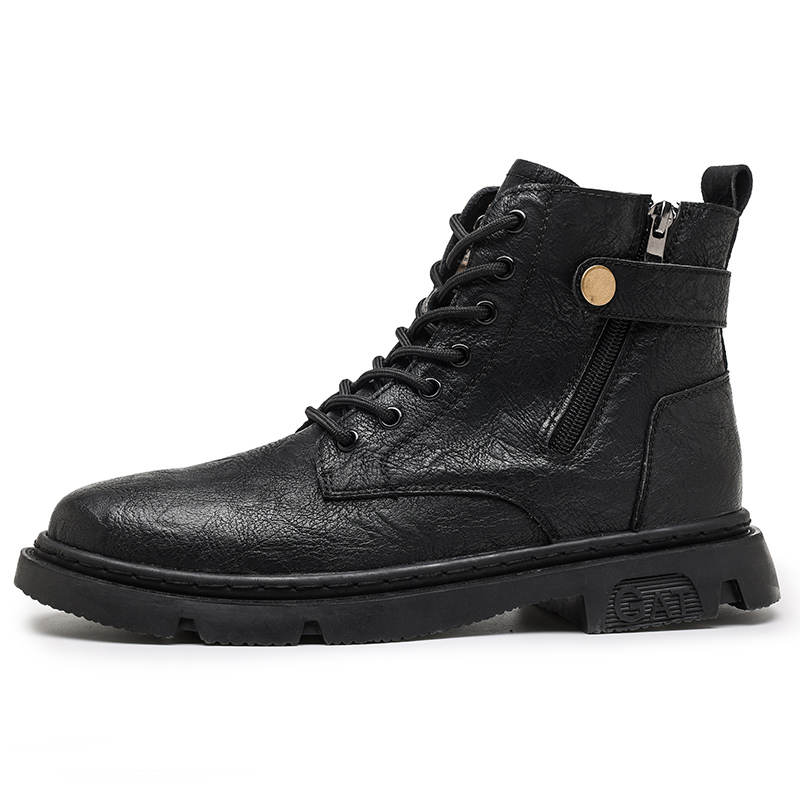 GONGNIUMEILI Combat Boots Unisex Black/Brown